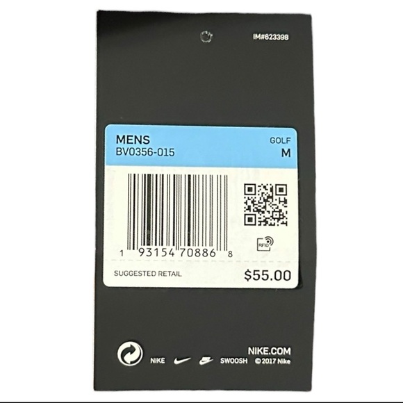 Nike Golf Men’s Polo Shirt Purple Logo Short Sleeve M New - Picture 9 of 9